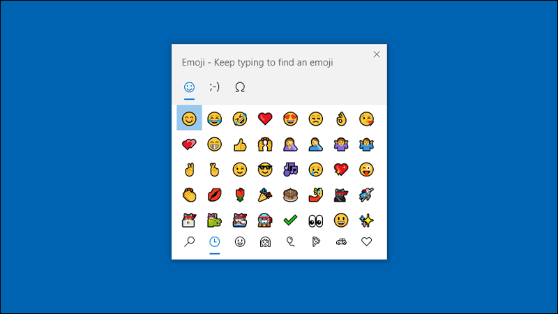 Th&ecirc;m biểu tượng emoji của ch&iacute;nh Windows